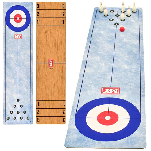 Planet Direct - M.Y 3 in 1 Table Top Curling Bowling Shuffleboard