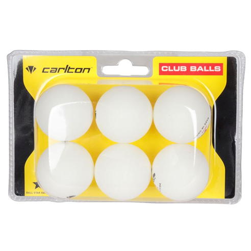 Carlton - Club Table Tennis Balls 6 Pack Adults