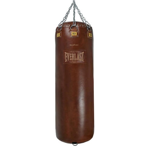 Everlast - 1910 Lace Top Heavy Bag (75 KG) – Vintage Brown (Filled)